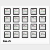 Persoonlijke kerstfeestdag cadeautjes Label sticke (Vel)