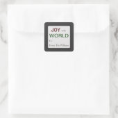 Persoonlijke kerstfeestdag cadeautjes Label sticke (Tas)