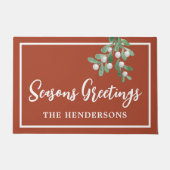 Persoonlijke kerstfeestdag deurmat (Voorkant)