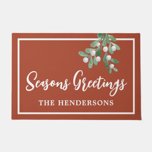 Persoonlijke kerstfeestdag deurmat (Voorkant)