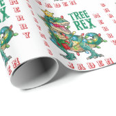 Persoonlijke kerstfeestdag in kerstmis cadeaupapier (Rol Hoek)