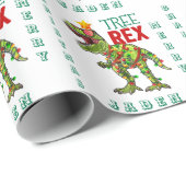 Persoonlijke kerstfeestdag in kerstmis cadeaupapier (Rol Hoek)