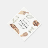 Persoonlijke kerstfeestdag Koekjesuitwisseling Servet (Hoek)