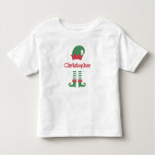 Persoonlijke kerstfeestdag met rode rode groene kl kinder shirts (Voorkant)