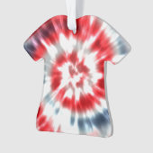 Persoonlijke kerstfeestdag met tie Dye Ornament (voorkant)