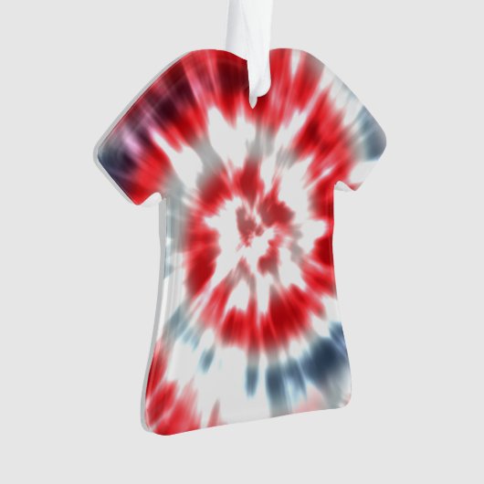 Persoonlijke kerstfeestdag met tie Dye Ornament (voorkant)