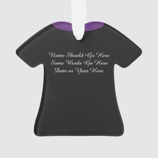Persoonlijke kerstfeestdag ornament (achterkant)