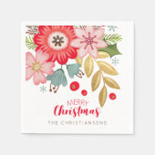 Persoonlijke kerstfeestdag servet (Voorkant)