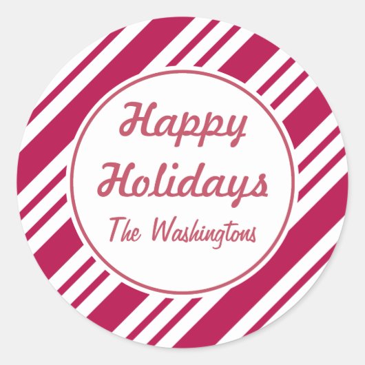 Persoonlijke kerstfeestdag Stickers (Voorkant)