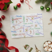 Persoonlijke kerstfeestdag tissuepapier