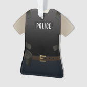 Persoonlijke kerstfeestdag van de politie ornament (voorkant)