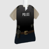 Persoonlijke kerstfeestdag van de politie ornament (voorkant)