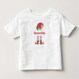 Persoonlijke kerstfeestdag voor Cute Toddler Elf Kinder Shirts