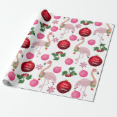 Persoonlijke kerstfeestdagen cadeaupapier (Uitgerold)