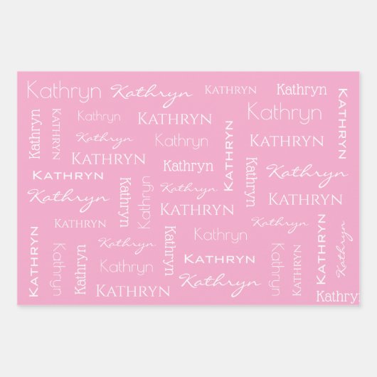 Persoonlijke kerstfeestdagen inpakpapier vel (Voorkant 3)