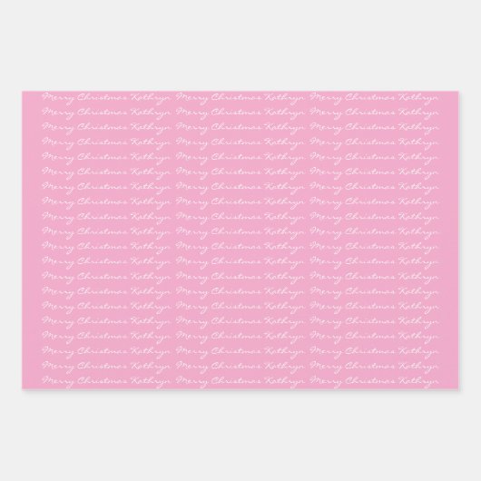Persoonlijke kerstfeestdagen inpakpapier vel (Voorkant 2)