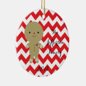 Persoonlijke kerstfeestdagen keramisch ornament (Rechts)