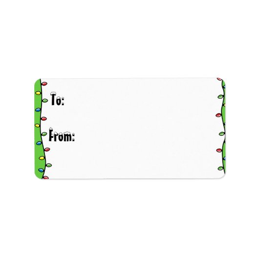 Persoonlijke kerstfeestdagen met cadeautjes Labels (Voorkant)