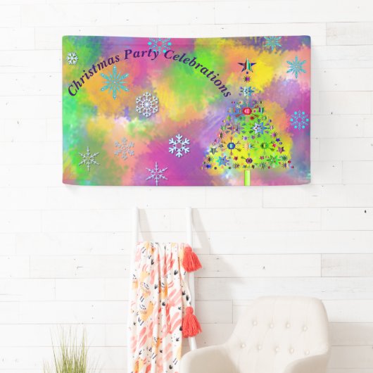 Persoonlijke kerstfeestdagen spandoek (Insitu)