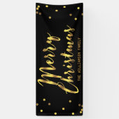 Persoonlijke kerstfeestelijke Confetti voor fijne Spandoek (Verticaal)