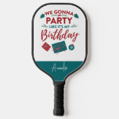 Persoonlijke kerstfeestelijke Feestdagen Pickleball Paddle (Achterkant)