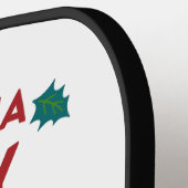 Persoonlijke kerstfeestelijke Feestdagen Pickleball Paddle (Links Detail)