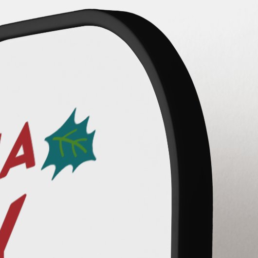 Persoonlijke kerstfeestelijke Feestdagen Pickleball Paddle (Links Detail)