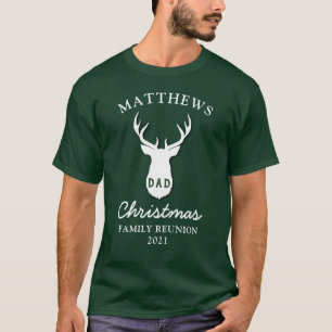 Persoonlijke kerstfeestelijke reünie T-S T-shirt