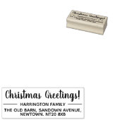 Persoonlijke kerstfeestelijke zelfaandacht rubberstempel (Gestempeld)