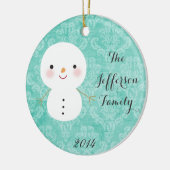 Persoonlijke kerstfeestzang keramisch ornament (Links)