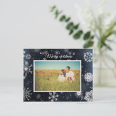 Persoonlijke kerstfoto briefkaart (Staand voorkant)