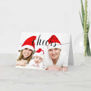 Persoonlijke kerstfoto feestdagen kaart