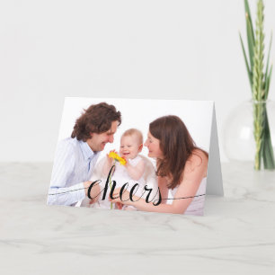 Persoonlijke kerstfoto feestdagen kaart