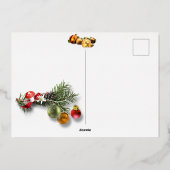 Persoonlijke kerstfoto folie feestdagenkaart (Achterkant)