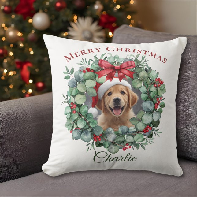 Persoonlijke Kerstfoto – Gepersonaliseerd Kerstcad Kussen (Creator heeft geüpload)