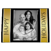 Persoonlijke kerstfoto large cadeautasje (Voorkant)