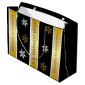 Persoonlijke kerstfoto large cadeautasje (Achterkant Gekanteld)