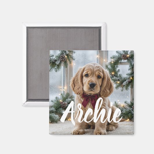 Persoonlijke Kerstfoto-magneet Magneet (Voorkant / Achterkant)