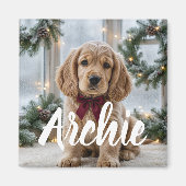Persoonlijke Kerstfoto-magneet Magneet (Voorkant)