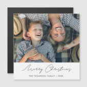 Persoonlijke kerstfoto Magnet-Sjabloon (Voorkant / Achterkant)