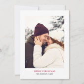 Persoonlijke kerstfoto Merry Feestdagenkaart (Voorkant)