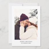 Persoonlijke kerstfoto Merry Feestdagenkaart (Voorkant)