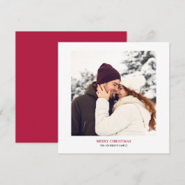 Persoonlijke kerstfoto Merry Feestdagenkaart