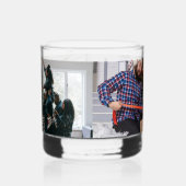 Persoonlijke kerstfoto met tweeledige serie whisky glas (Links)