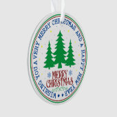 Persoonlijke kerstfoto ornament (voorkant)