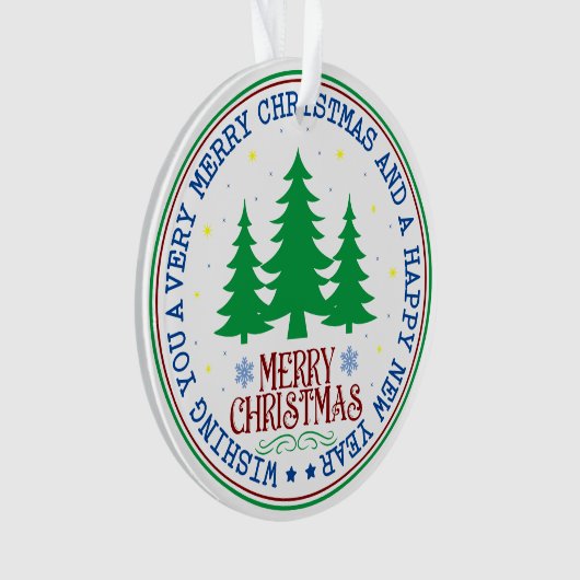 Persoonlijke kerstfoto ornament (voorkant)