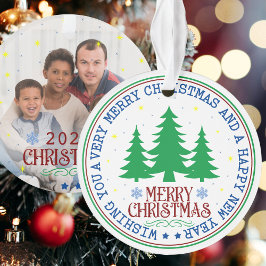 Persoonlijke kerstfoto ornament