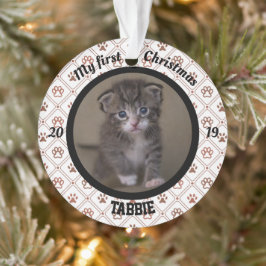 Persoonlijke kerstfoto van Kitten Ornament