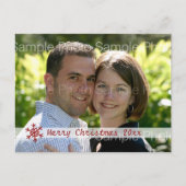 Persoonlijke kerstfotokaart feestdagenkaart (Voorkant)