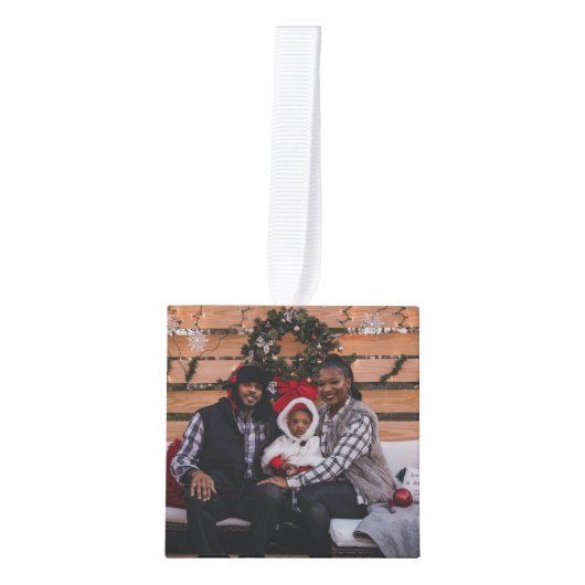 Persoonlijke kerstfoto's decoratie (Voorkant)